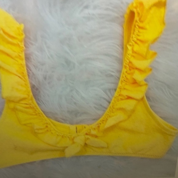 Yellow Ruffled Bikini Set - Picture 2 of 3